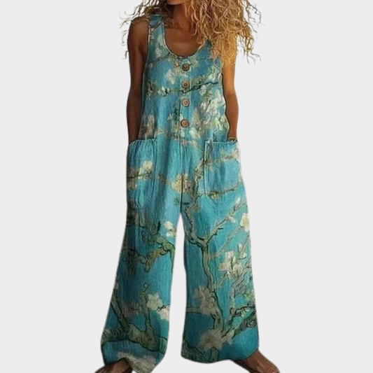 Delara | Delicate Print Fluid Jumpsuit