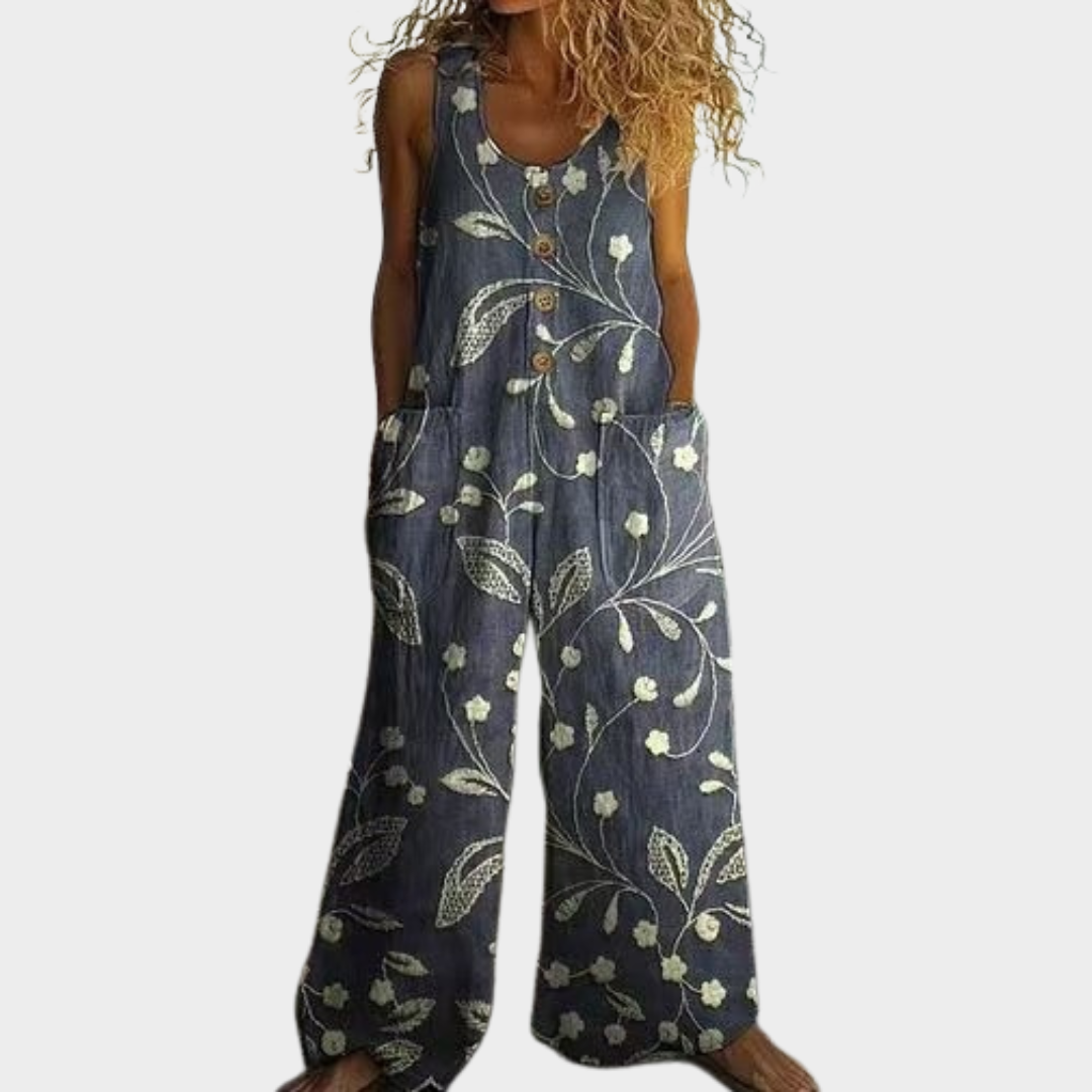 Fallon | Artisan Floral Casual Jumpsuit