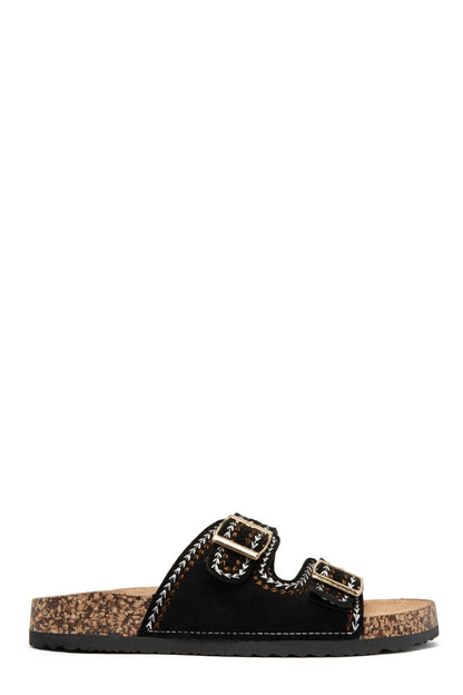 Ulrika | Black Wedge Sandal