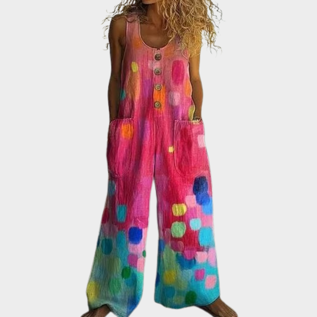 Kestrel | Painted Floral Jumpsuit
