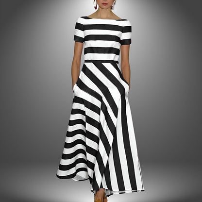 Diane | Effortless Modern Stripe Dress