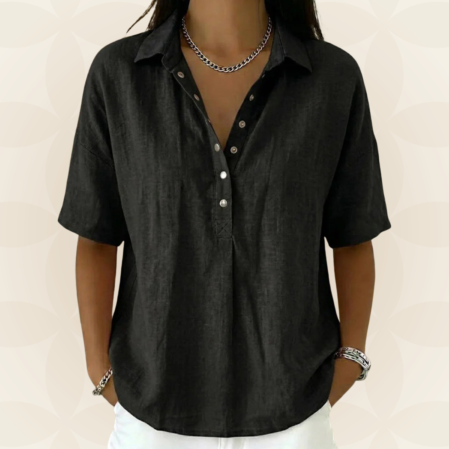Bellamy | The Collared Button Blouse