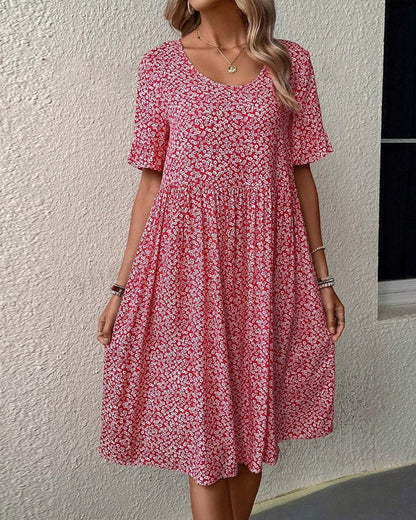 Anne | Elegant Bloom Midi Dress