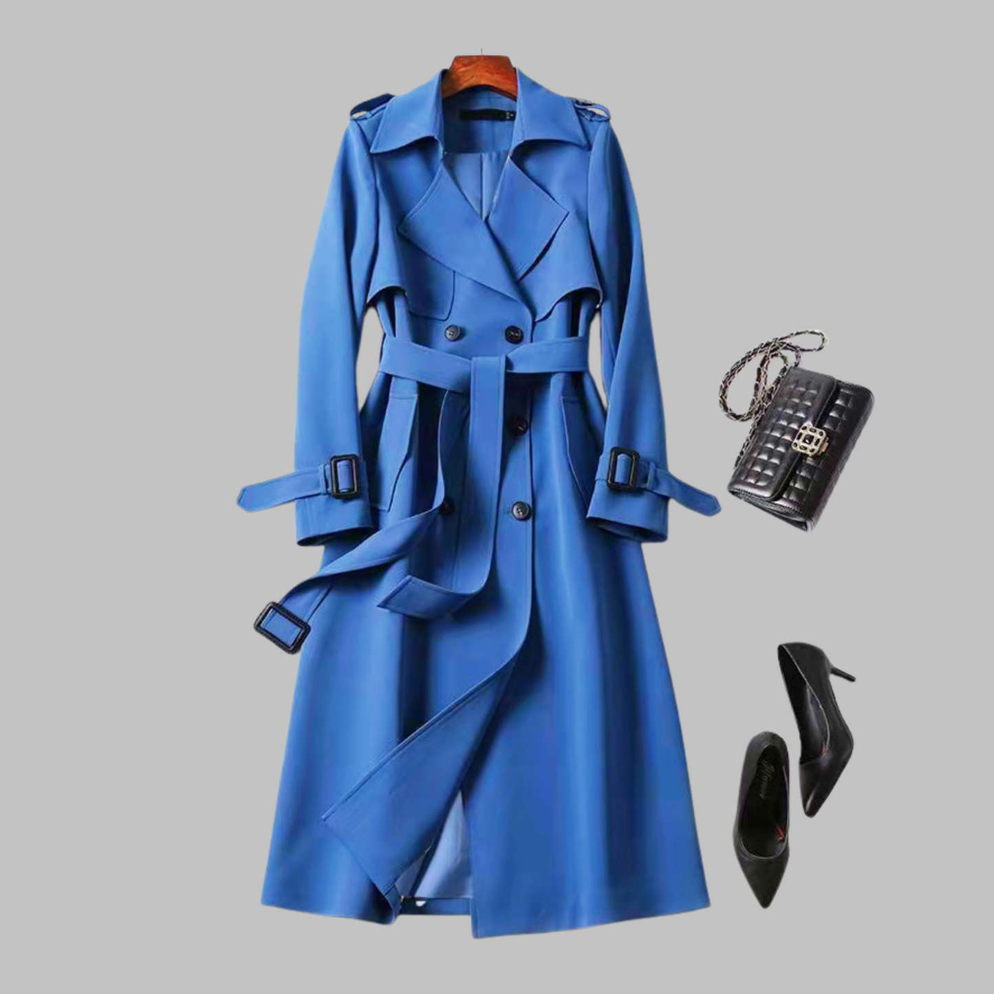 Tia | Knee-Length Loose Coat