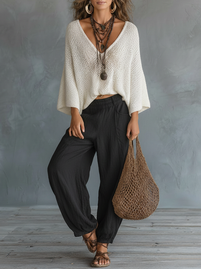Hazel | Cape Sweater Set