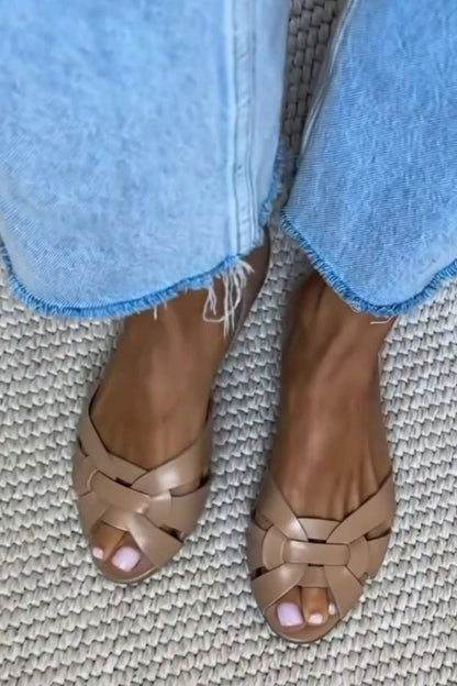 Serafina™ | Natural Woven Sandals
