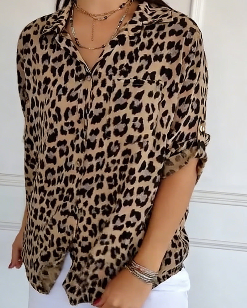 Susan | Leopard Print Blouse