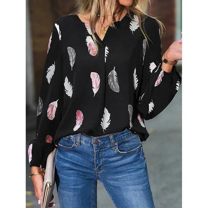 Gracey | Feather Print Tee