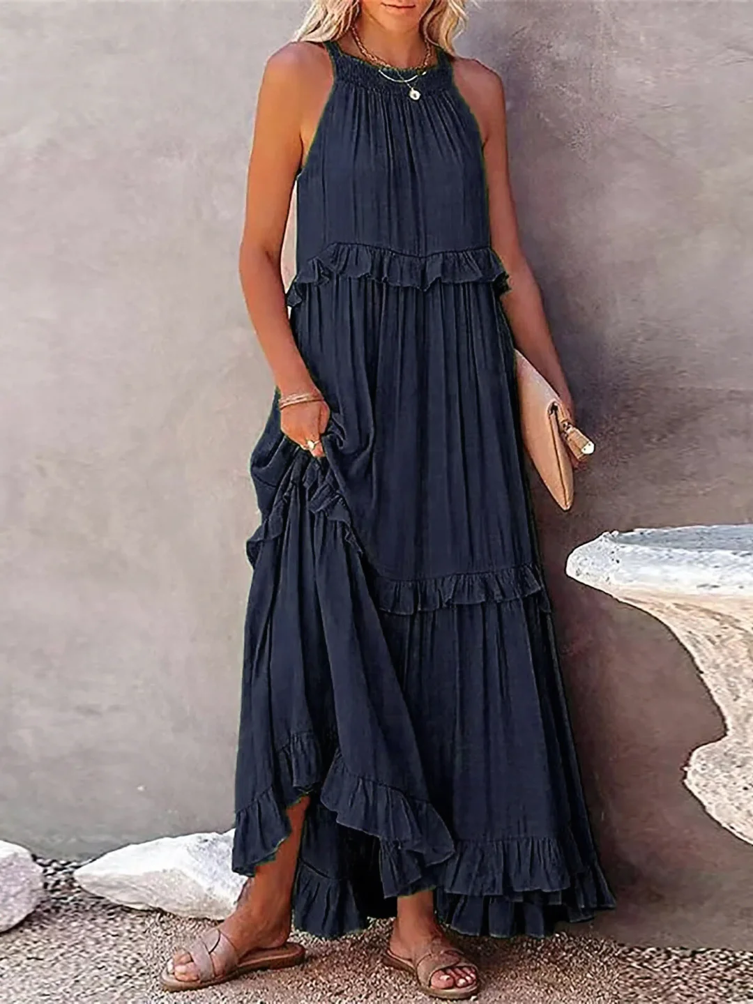 Cherry | Flow & Flutter Maxi Dress