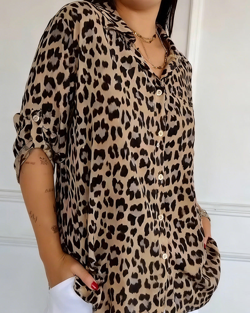 Susan | Leopard Print Blouse