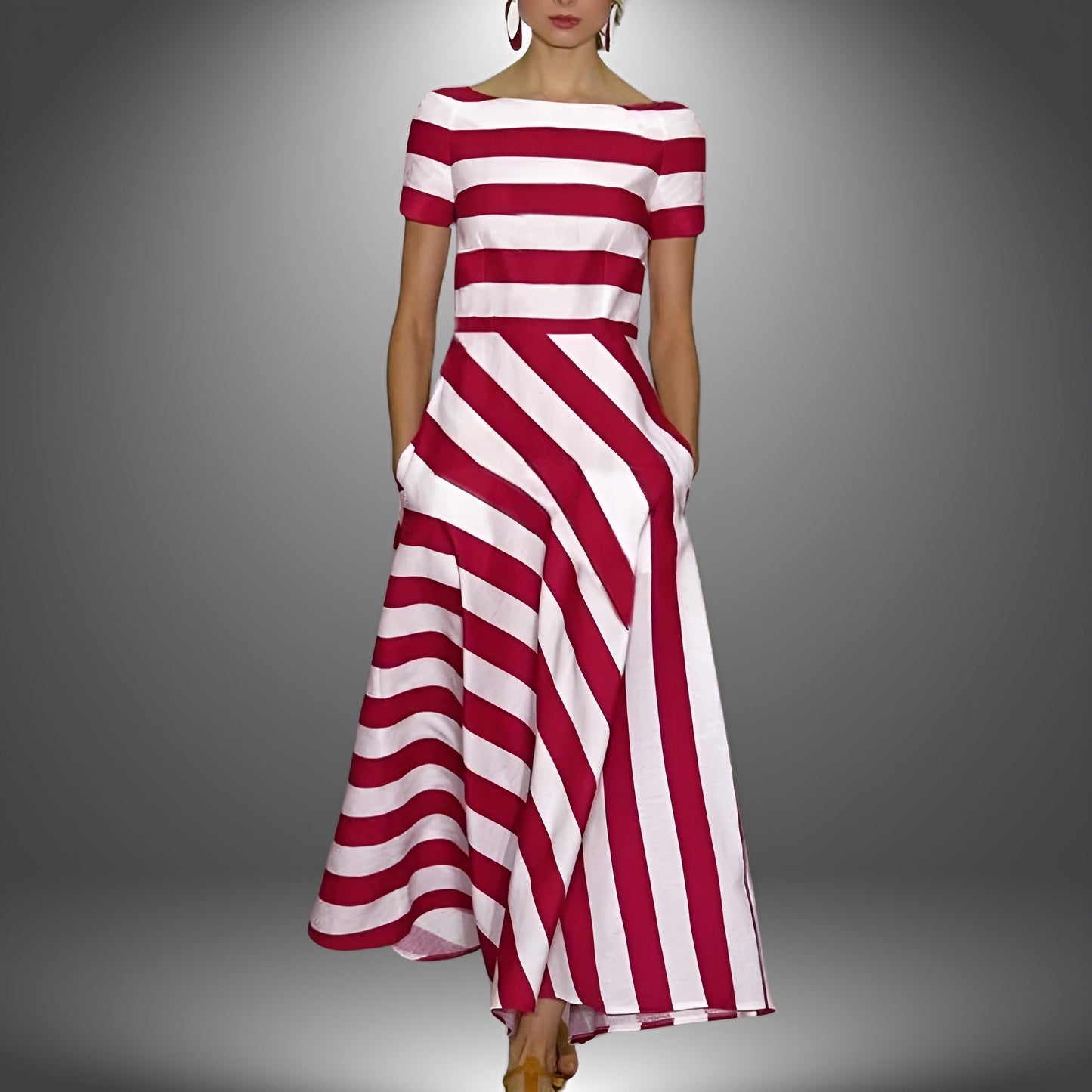 Diane | Effortless Modern Stripe Dress