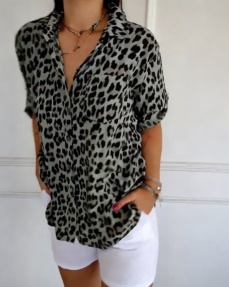 Susan | Leopard Print Blouse