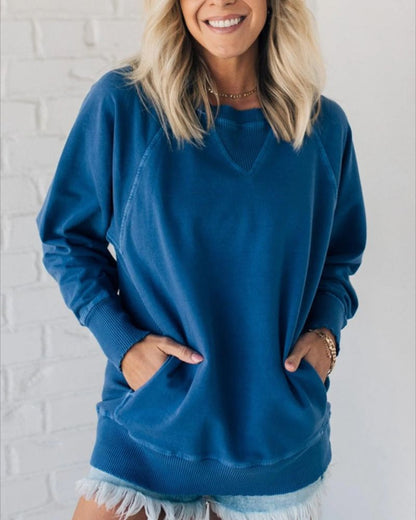 Flor | Ribbed Pocket Sweater