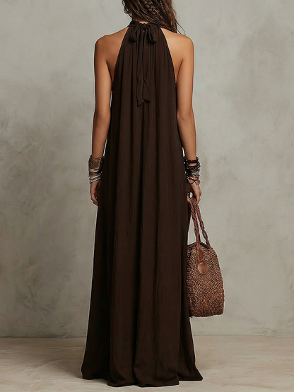Hollis | Halter Neck Maxi Dress