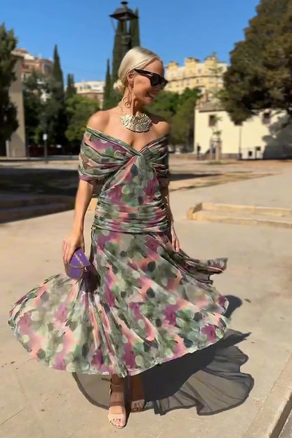 June | Elegant V-neck Maxi Dress