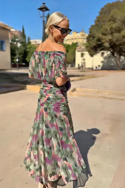 June | Elegant V-neck Maxi Dress