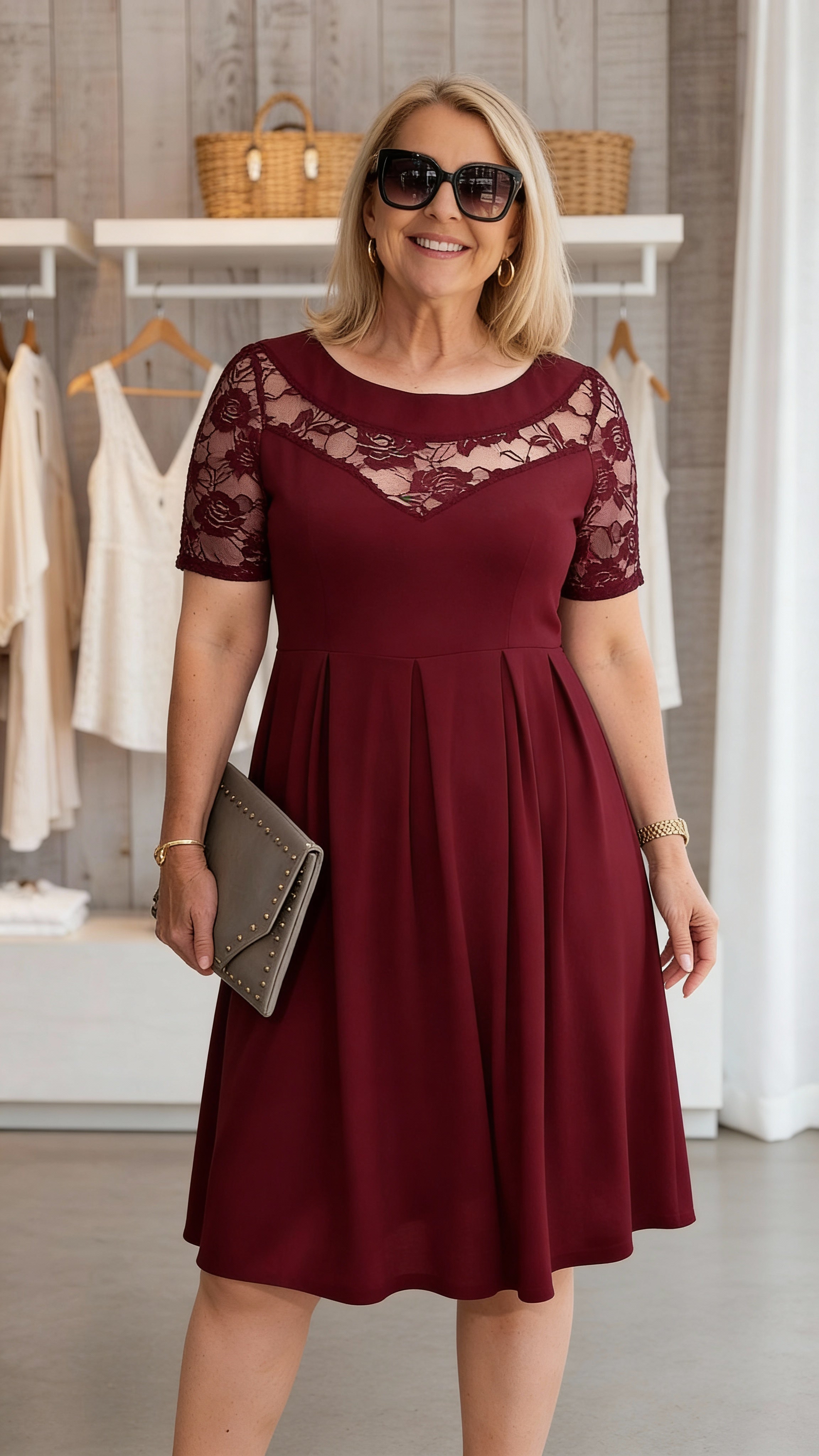 Burgundy / 4XL (20-22)