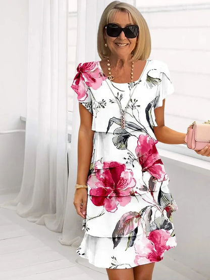 Flora |  Elegant Spring Midi Dress