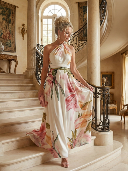 Amiel™ Light Floral Maxi Dress
