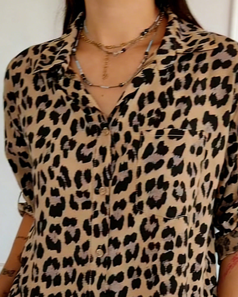 Susan | Leopard Print Blouse