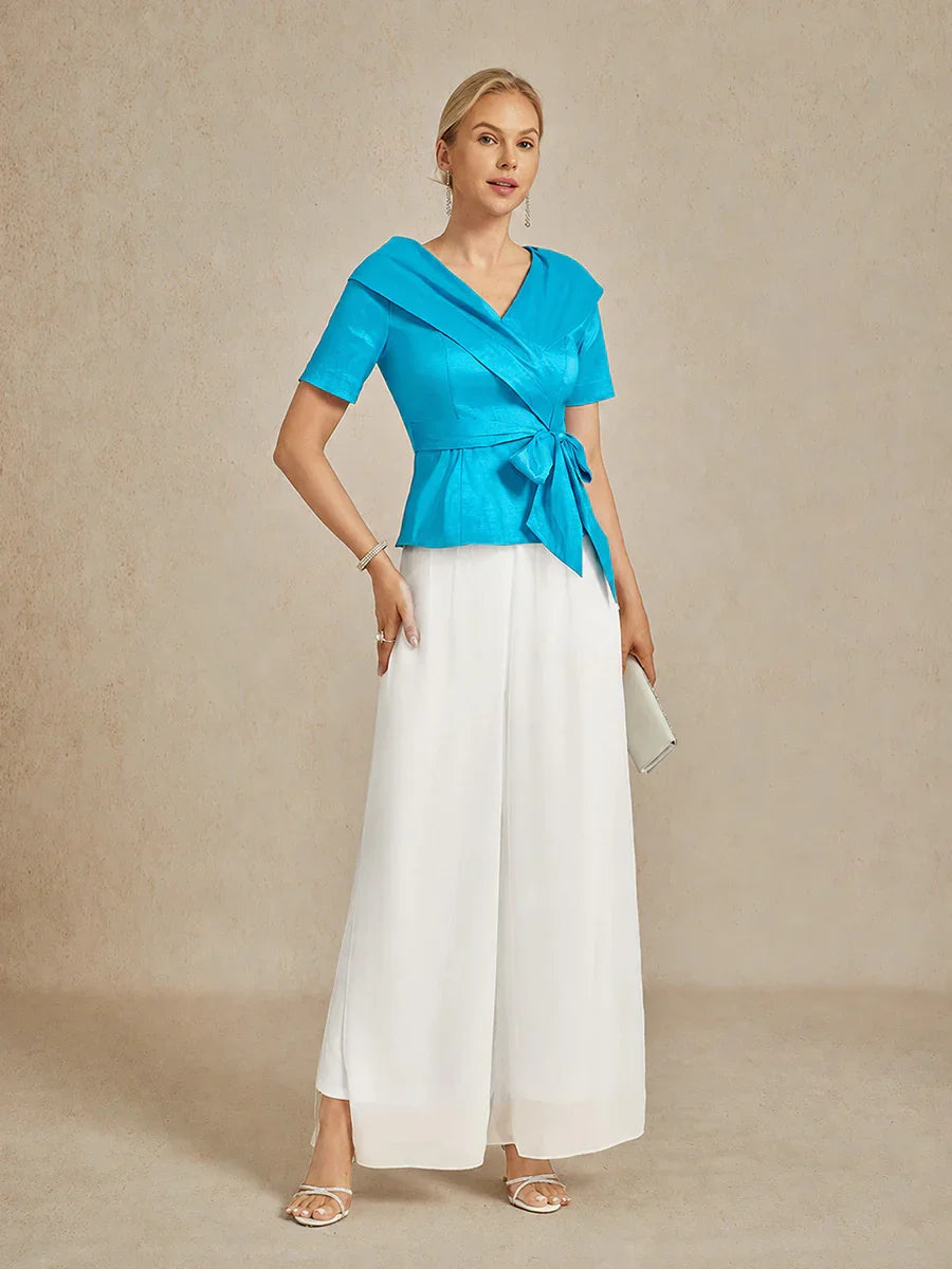 Grisandra | Chiffon Split Leg Pants