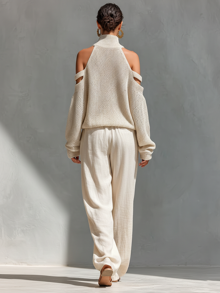 Sophie | Beige Knit Set
