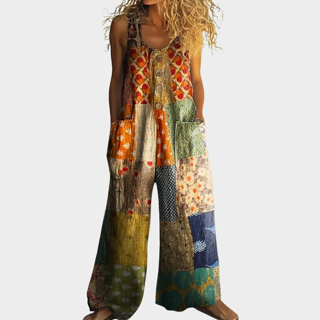 Lumina | Ethnic Print Casual Jumpsuit