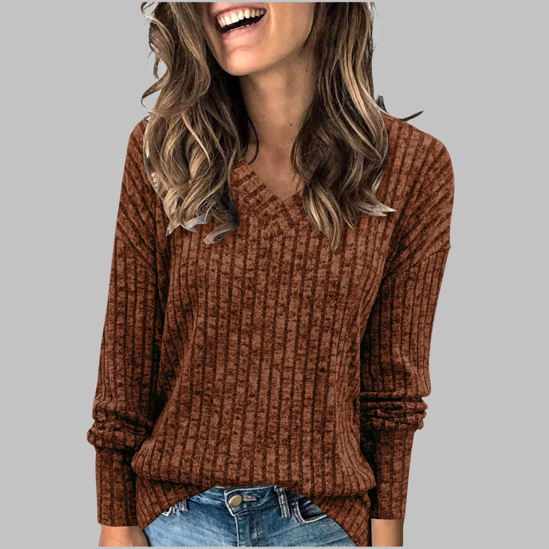Umberlyn | V-Neck Long Sleeve Top