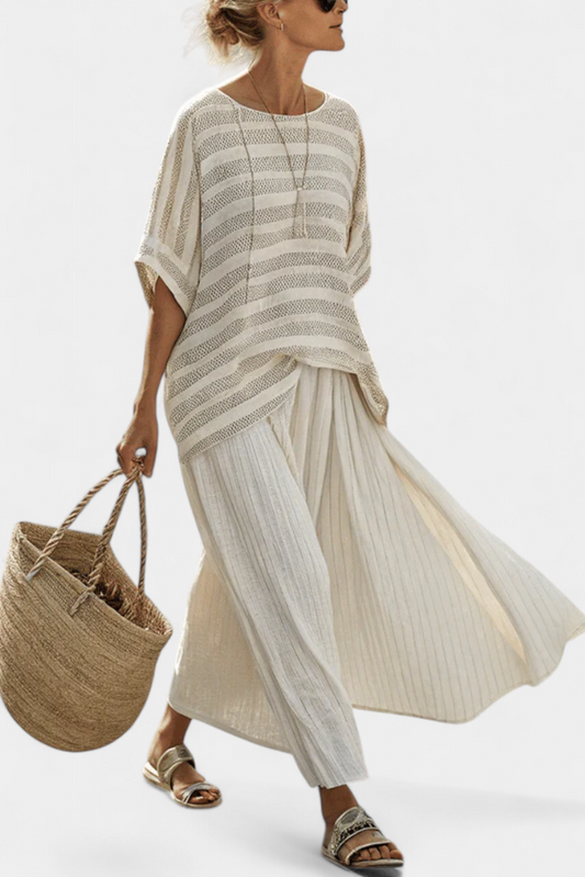Westlyn | Striped Bamboo Set