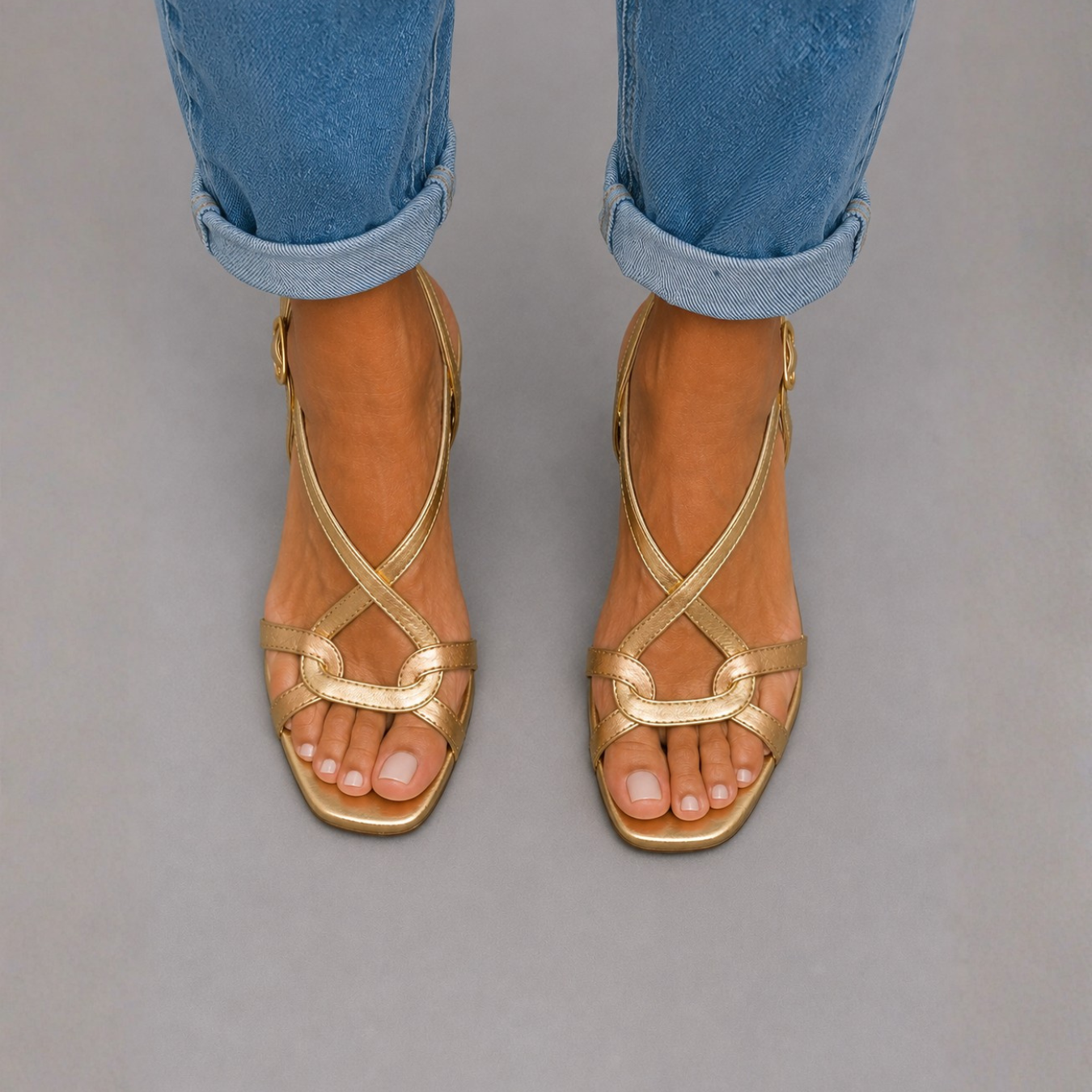 Soleil™ | Golden Summer Charm Sandals