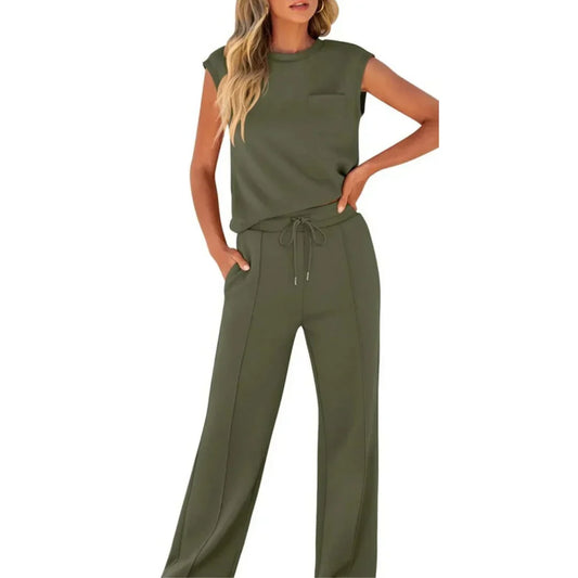 Pruella | Army Green Two-Piece Set