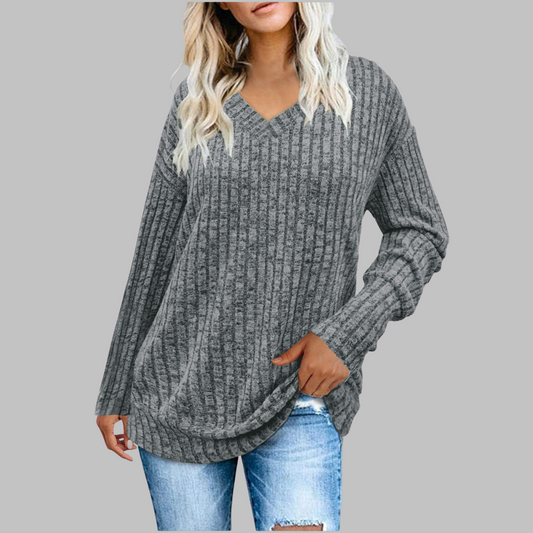 Grisandra | V-Neck Long Sleeve Top