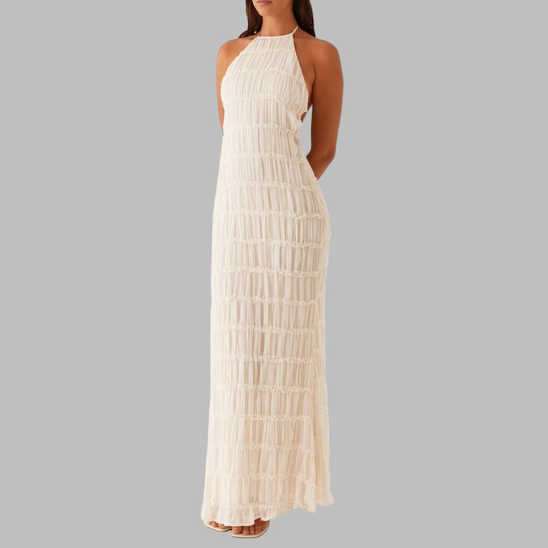 Lunet | Elegant Sleeveless Backless Bodycon Maxi Dress