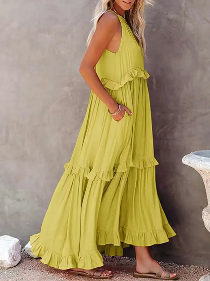 Cherry | Flow & Flutter Maxi Dress