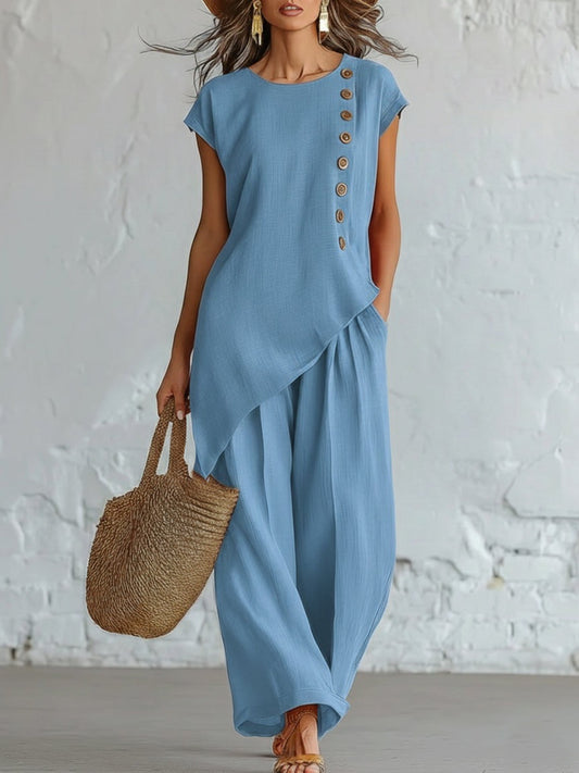Cobaltine | Asymmetrical Co-ord Set