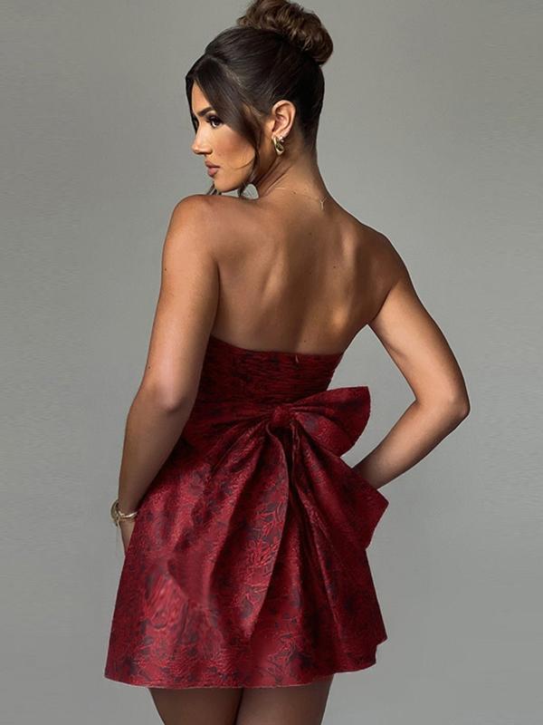 Caroline | Elegant Strapless A-Line Tube Dress