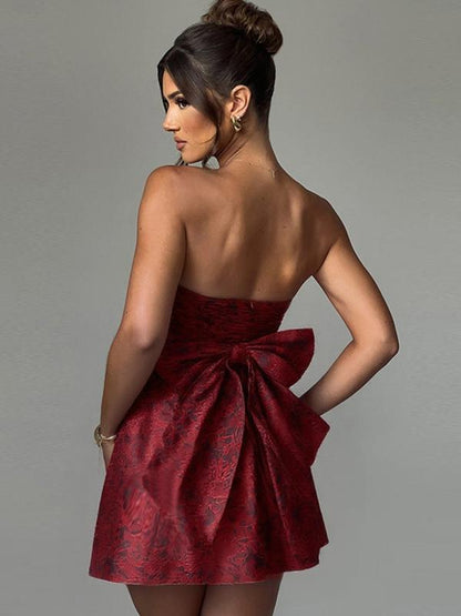 Caroline | Elegant Strapless A-Line Tube Dress