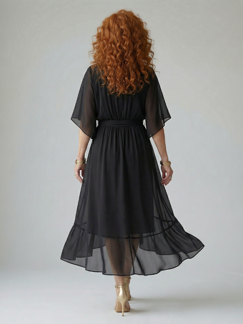 Elric | Lightweight Midi Dress with Draping