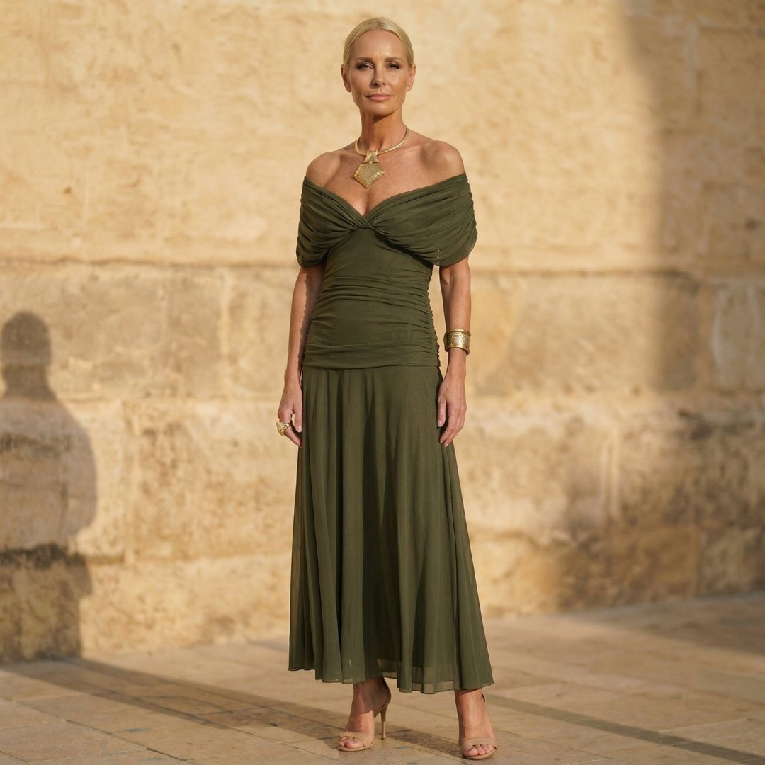Jade | Olive Green Flowing Dress
