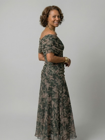 Calen | Off-Shoulder Midi Dress