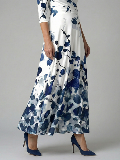 Celine | Midi Dress with Wrap Collar