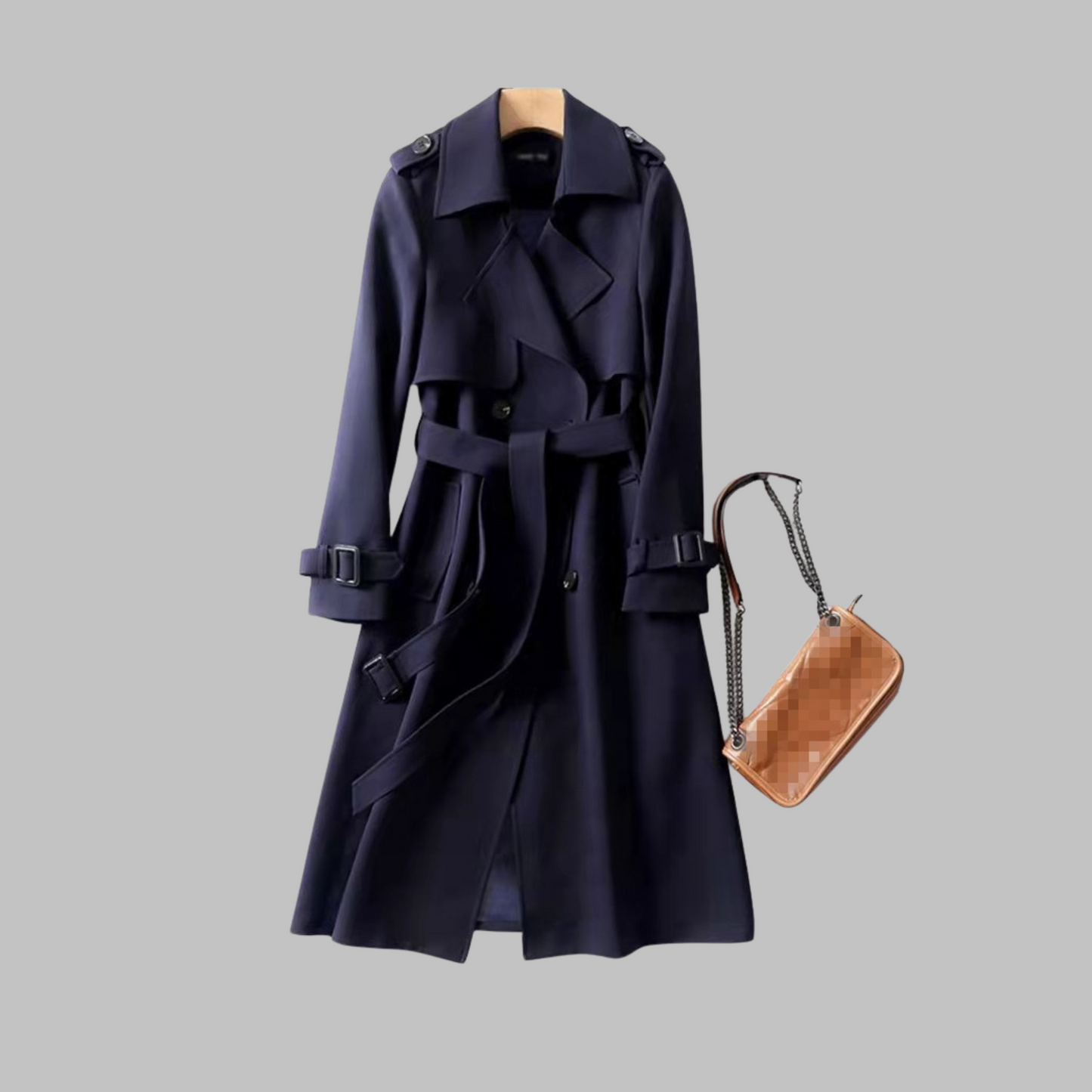 Tia | Knee-Length Loose Coat