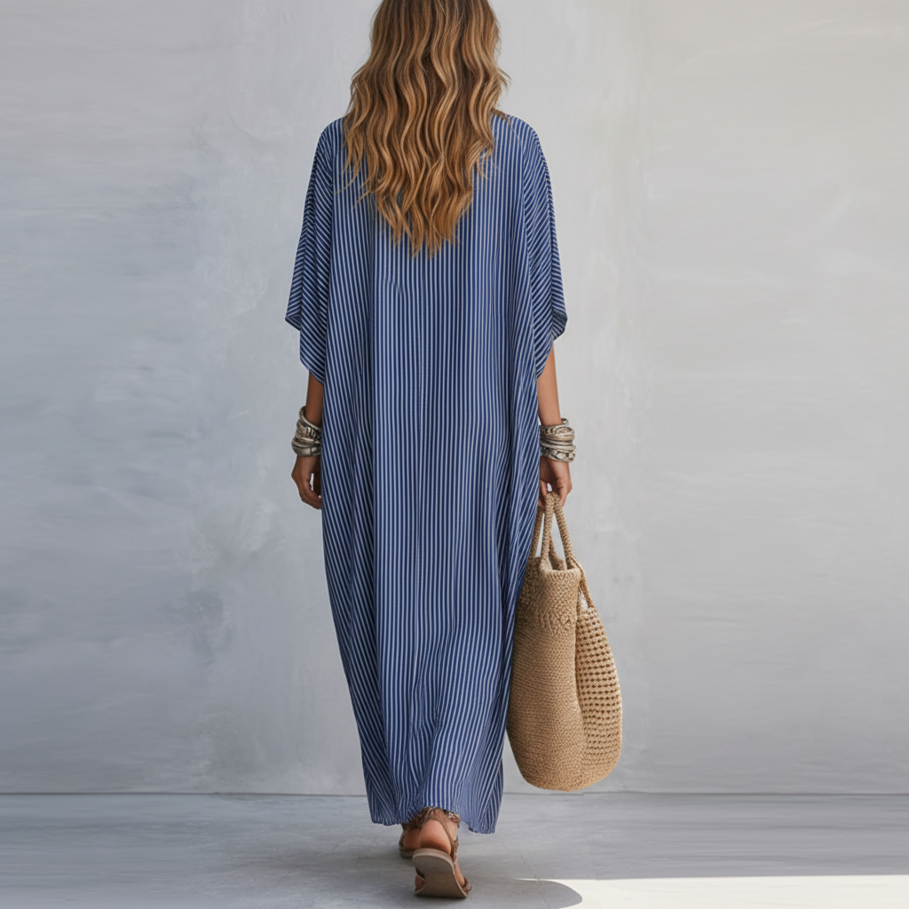 Nova | Pinstripe Maxi Dress