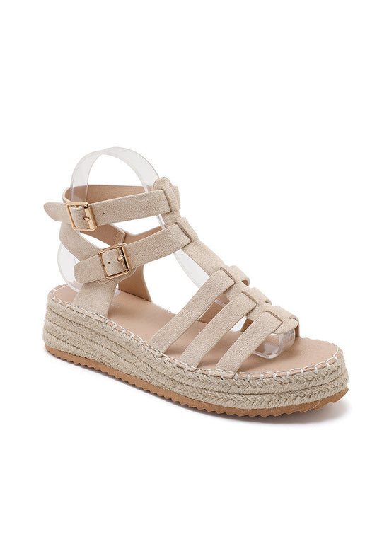 Brielle | Beige Wedge Sandal