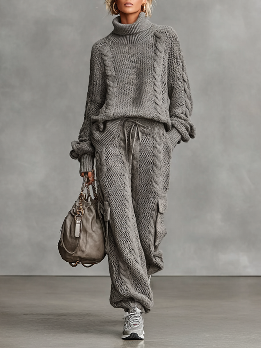 Priya | Cable Knit Set