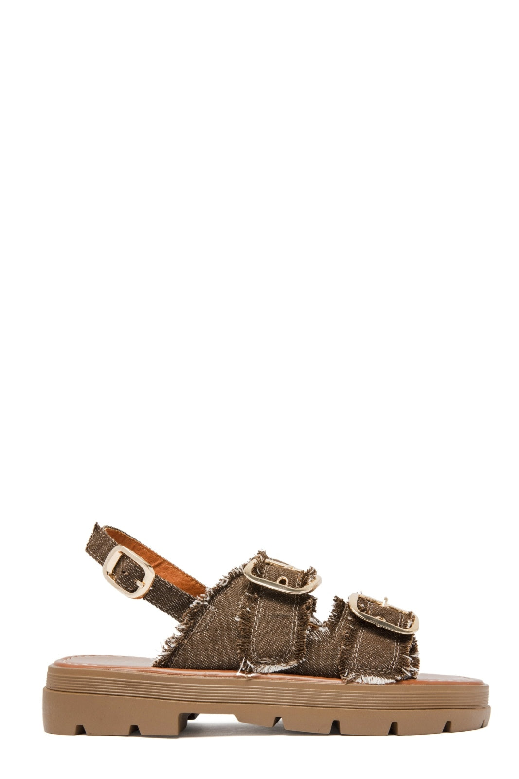 Dovie | Brown Wedge Sandal