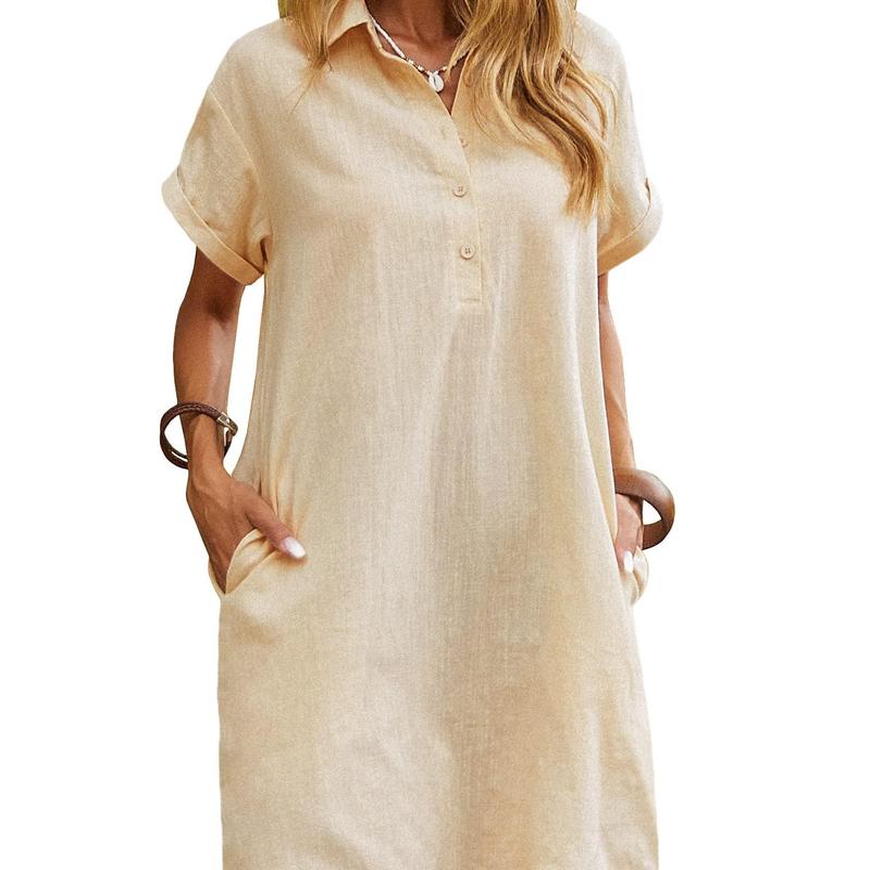 Maren | Relaxed Short Sleeve Summer Dress