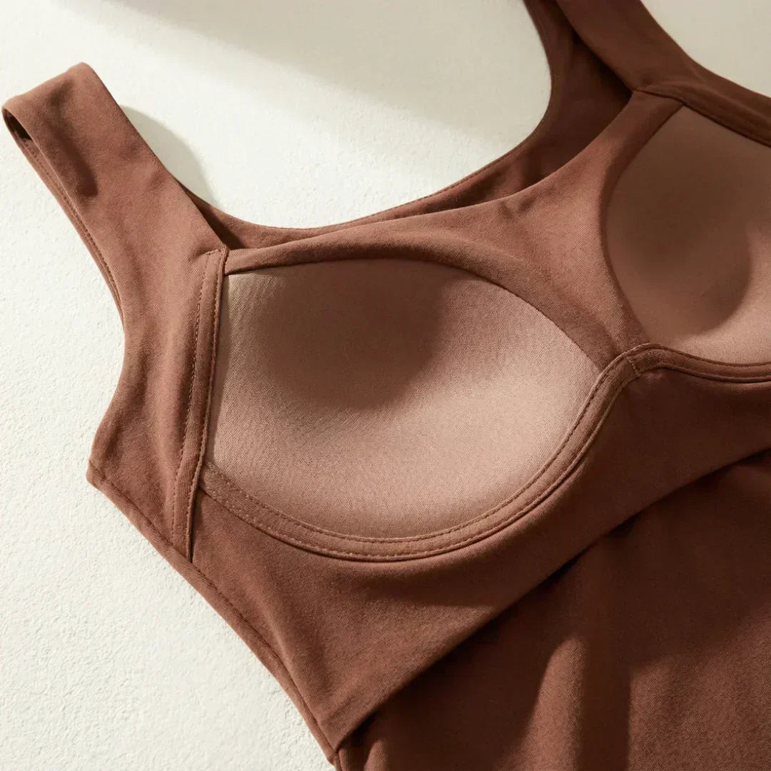 Genevieve | Nude Built-In Bra Tank