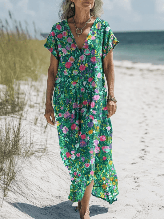 Elia | Artistic Floral Dress