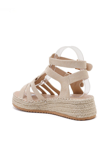Brielle | Beige Wedge Sandal